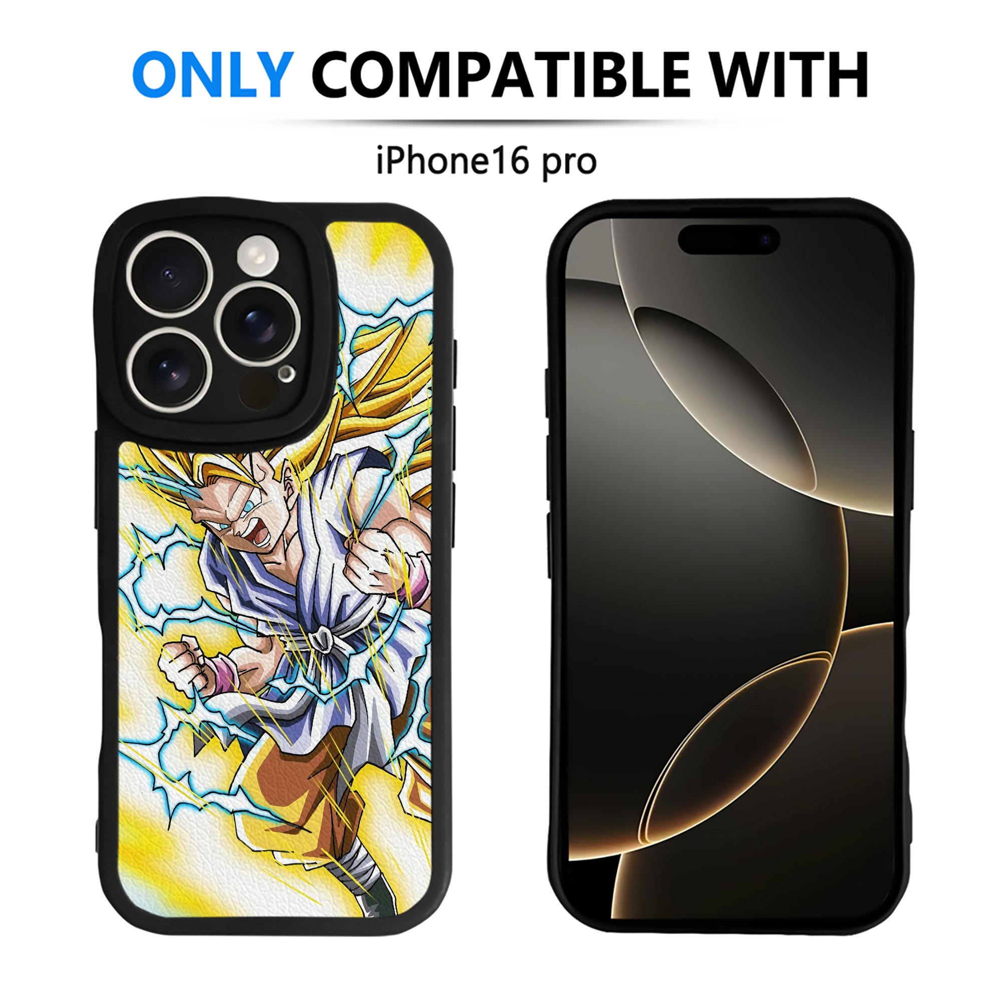 （画像用） ドラゴンボール DRAGON BALL 【iPhone 16シリーズ対応】シリコンスマホケース（レザー調） 材質：シリコン